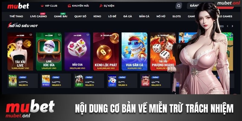 Các nội dung cơ bản về miễn trừ trách nhiệm